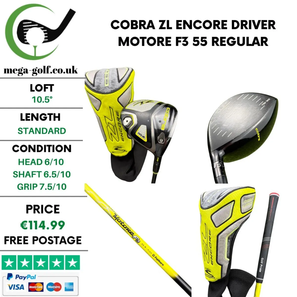 Cobra ZL Encore Driver / 10.5° / Regular - Image 1