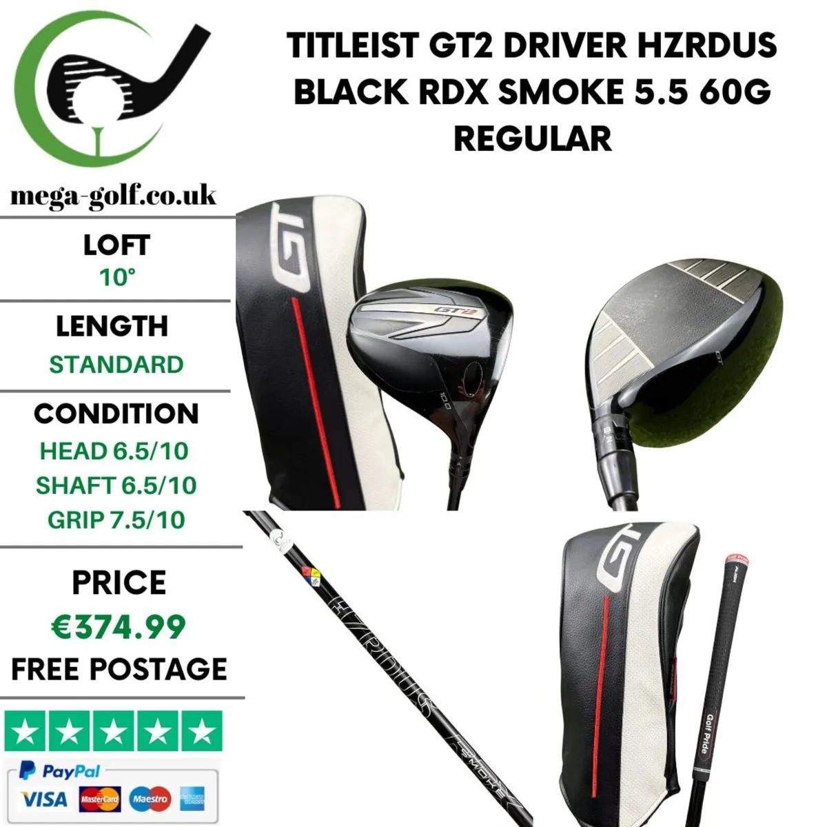 Titleist GT2 Driver / 10° / Regular - Image 1