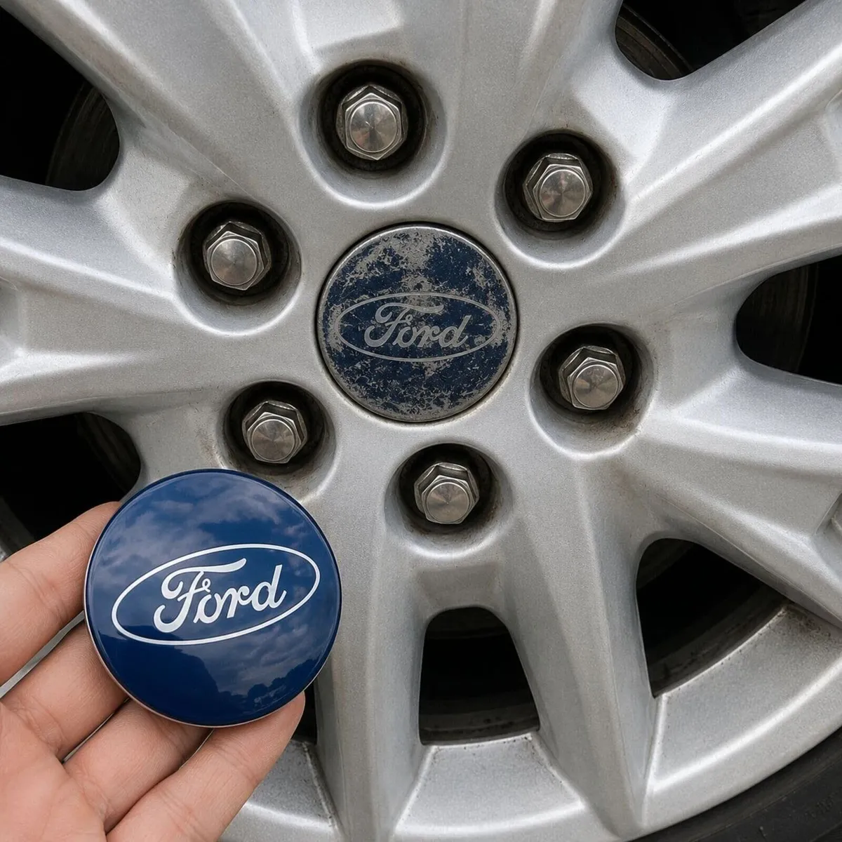 4 x Ford Centre Caps - FREE POST - Image 1