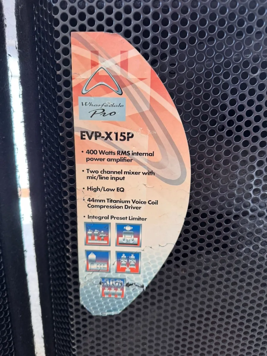 Wharfedale Pro EVP-X15P Powered PA Speakers (Pair) - Image 2