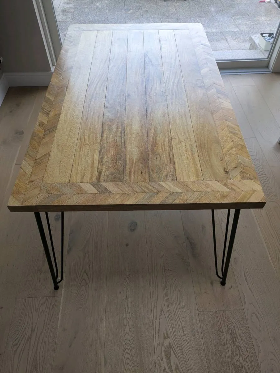 Dining table - hairpin leg - Image 1