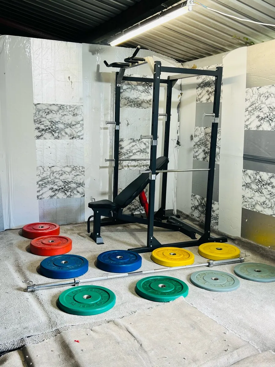 170KG LIFE TIME WEIGHTS SET POWER RACK BENCH - Image 1