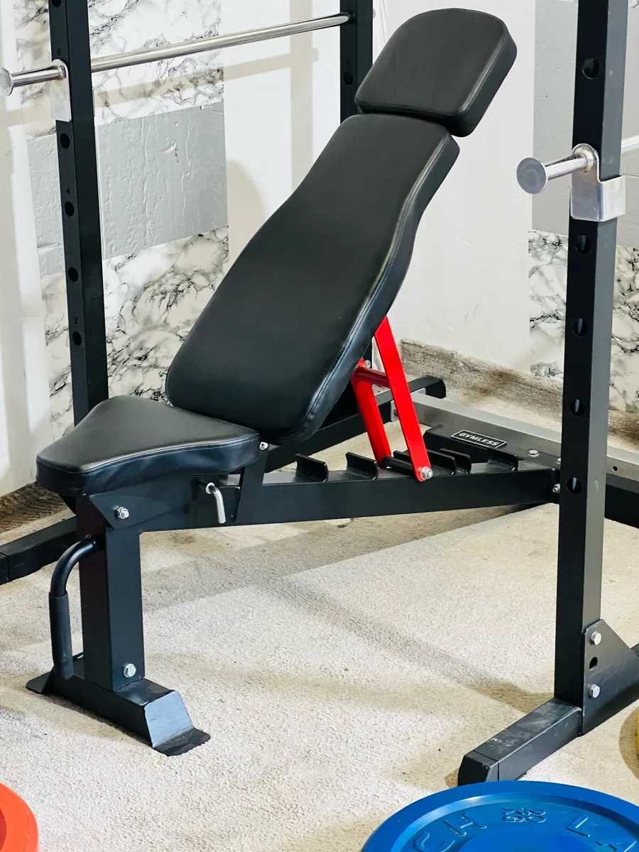 170KG LIFE TIME WEIGHTS SET POWER RACK BENCH - Image 3