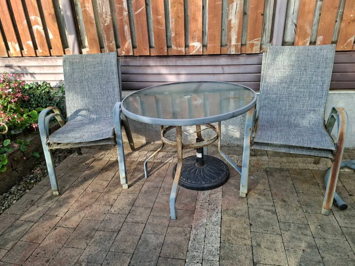 Garden table and chairs
