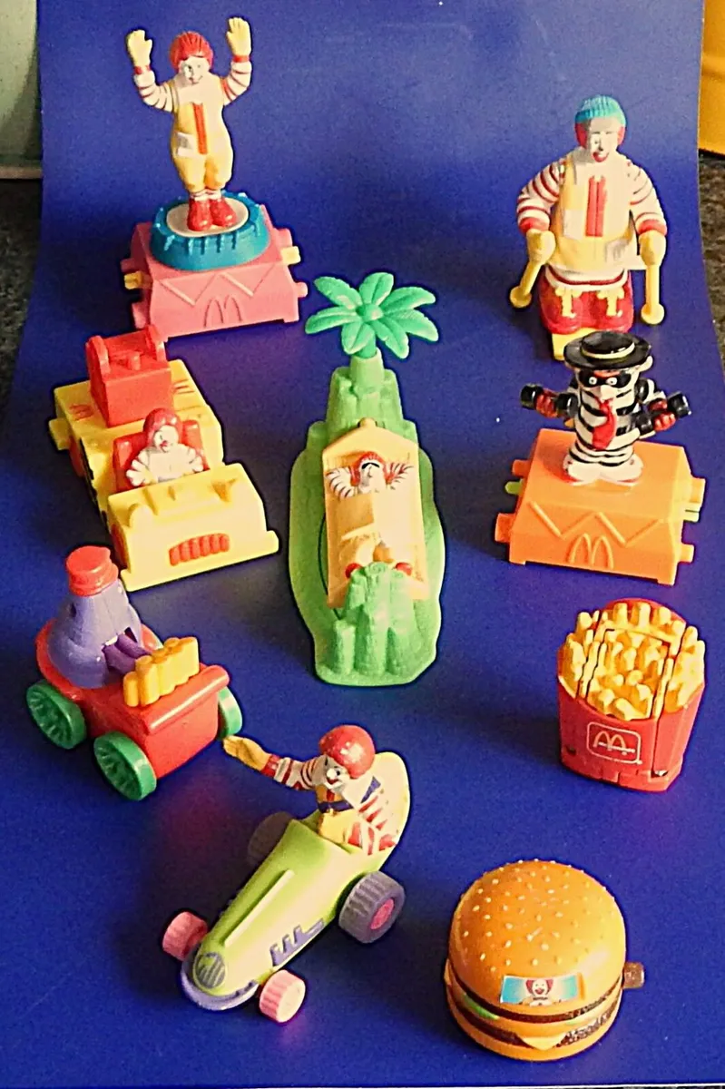 9 Vintage McDonalds Happy Meal Toys From 1987-1996 - Image 1