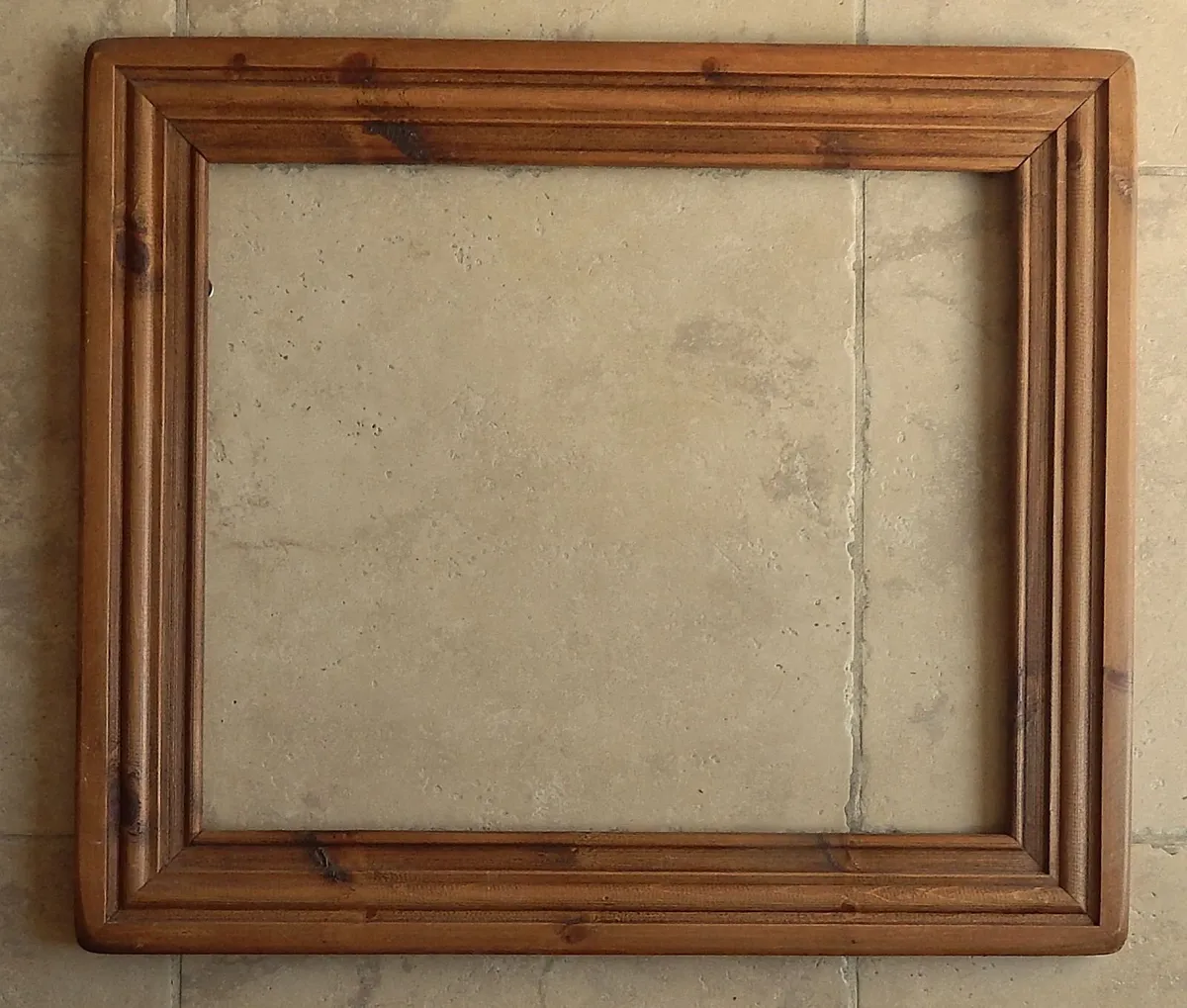 Large Rustic Ornate Wood Frame - Image 1