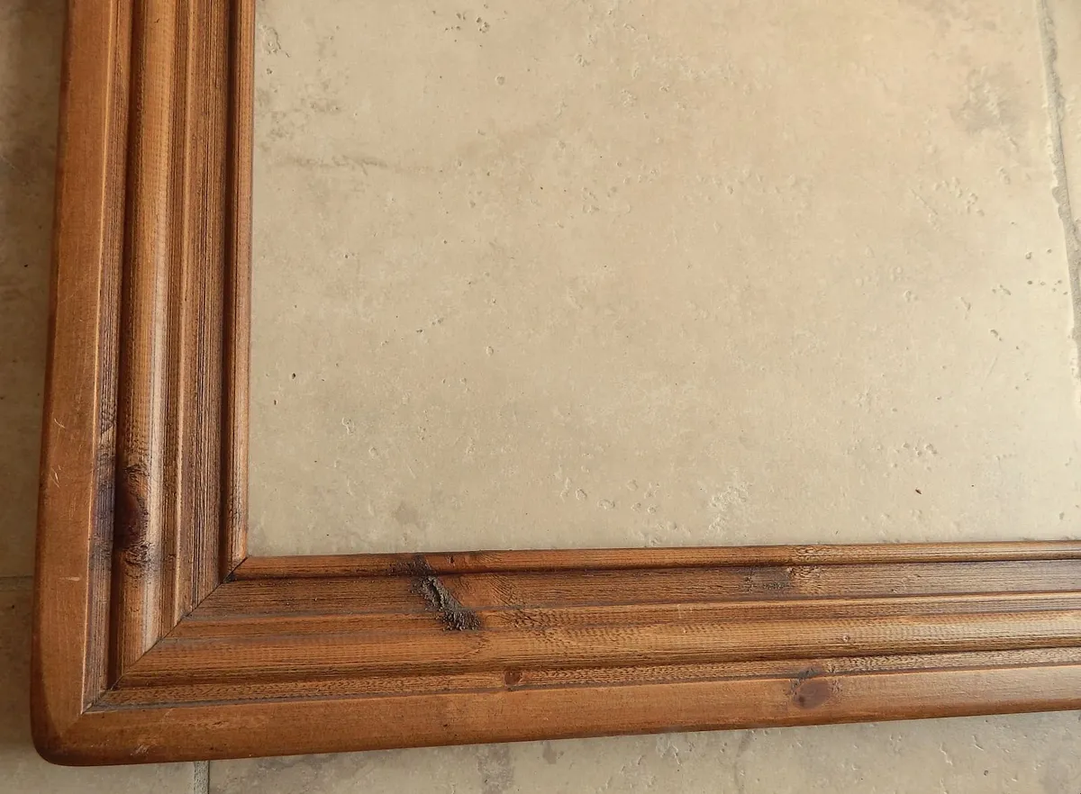 Large Rustic Ornate Wood Frame - Image 4