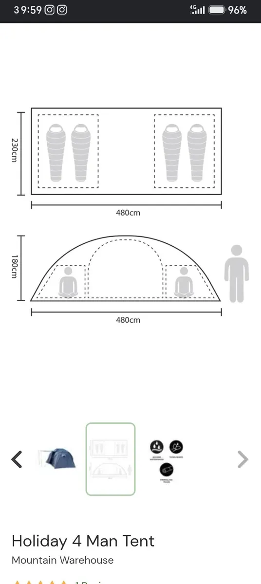 4 person tent - Image 4