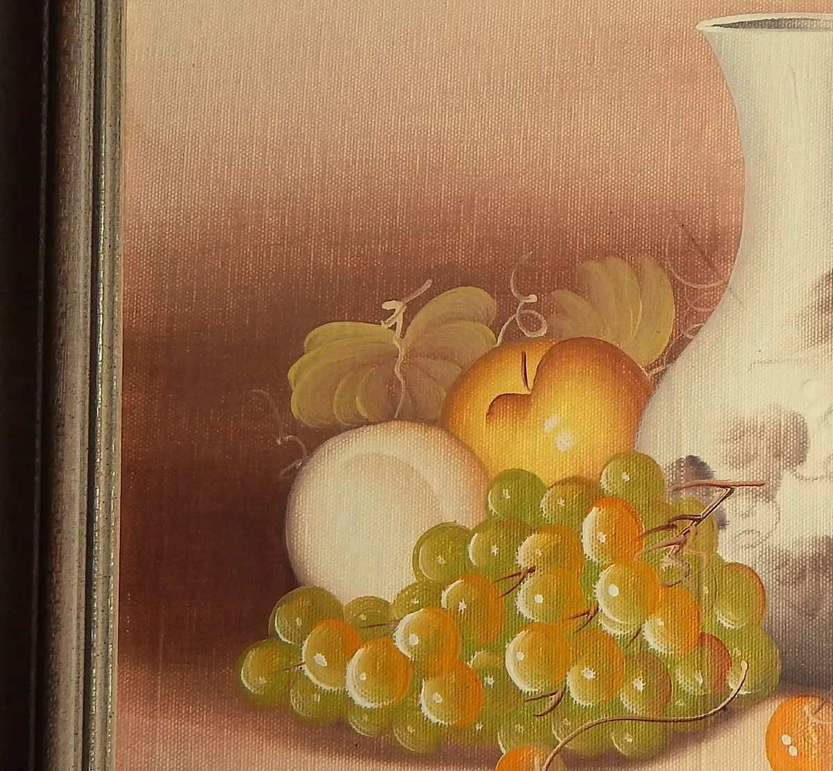 Signed Oil on Canvas Still Life Painting - Image 2