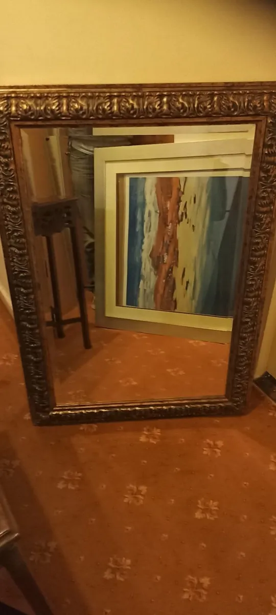 Large Rectangular Bevelled Edge Mirror - Image 1