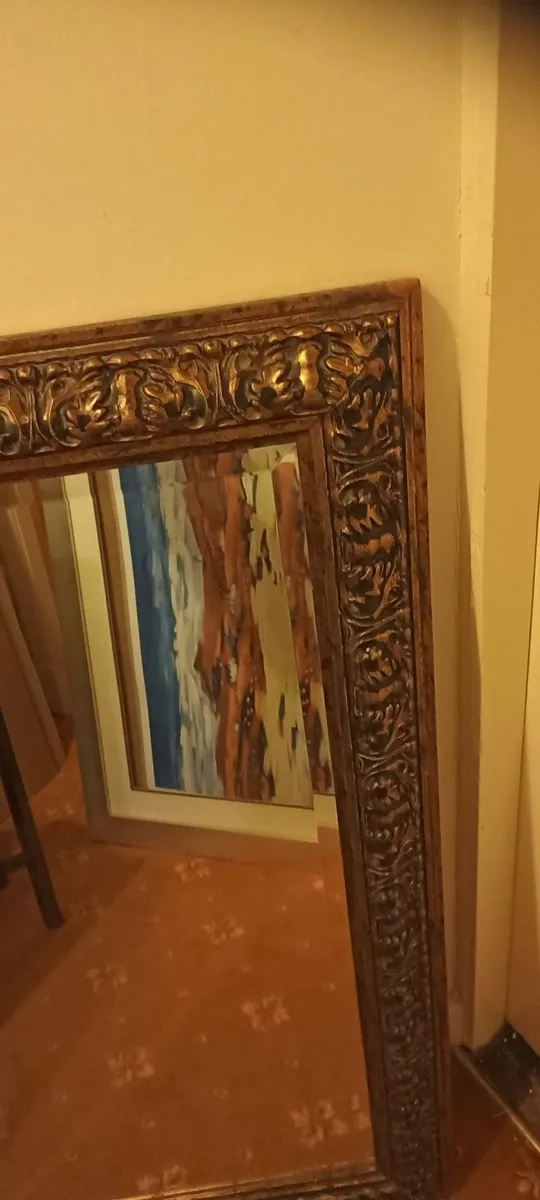 Large Rectangular Bevelled Edge Mirror - Image 3