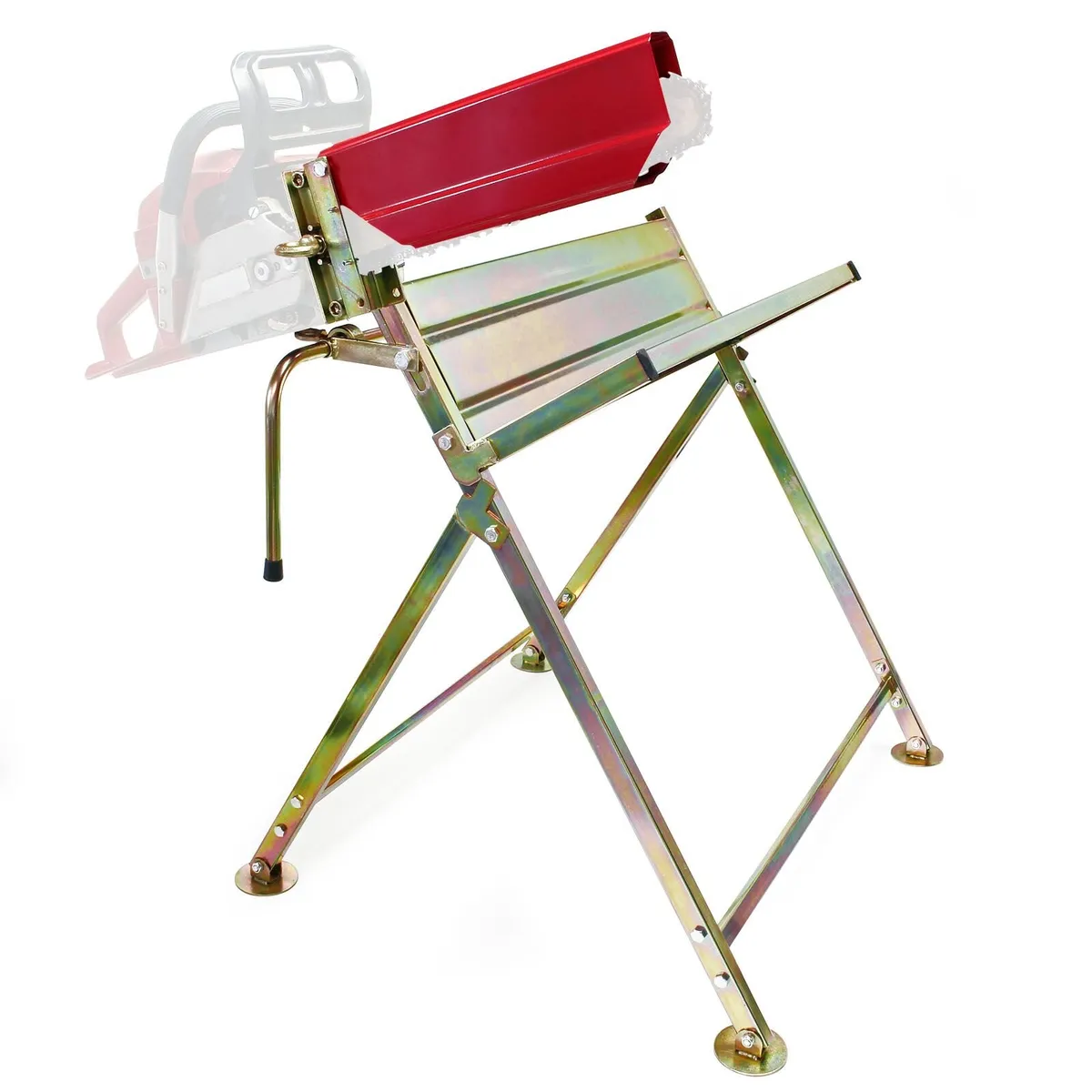 Foldable Saw Horse with Chainsaw Holder - Image 2