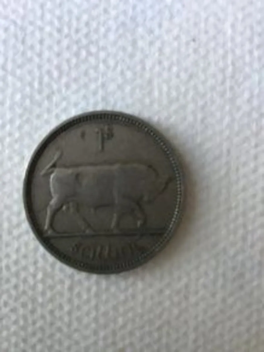 Pre Decimal Irish Shilling (1s) Bull