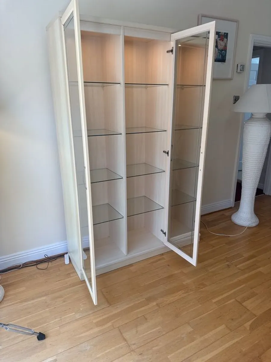 glass cabinet with built in spotlights - Image 3