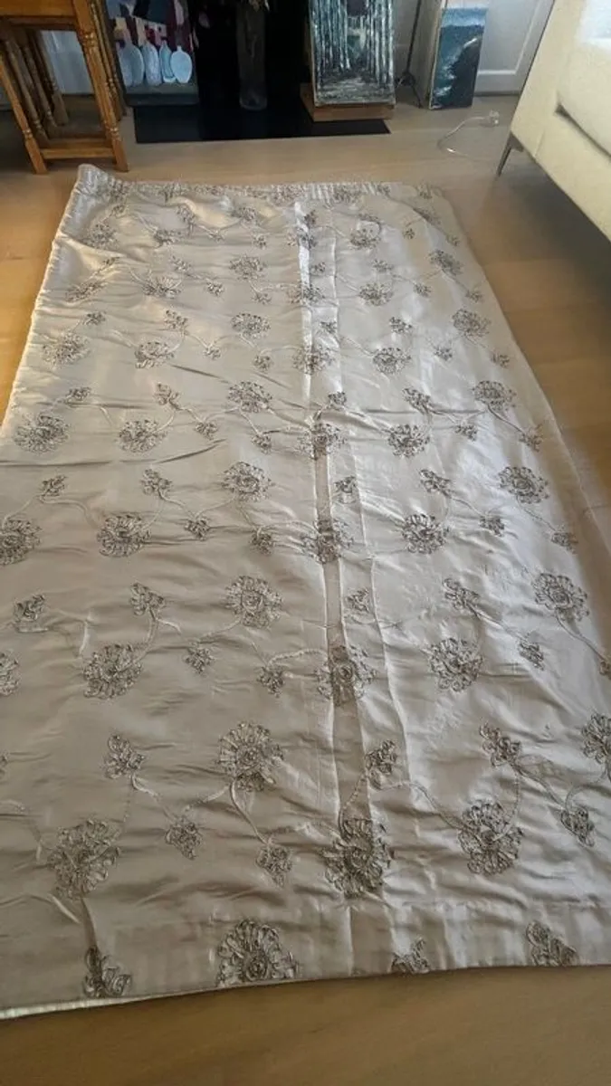 Pure Silk Interlined Curtains - Image 1