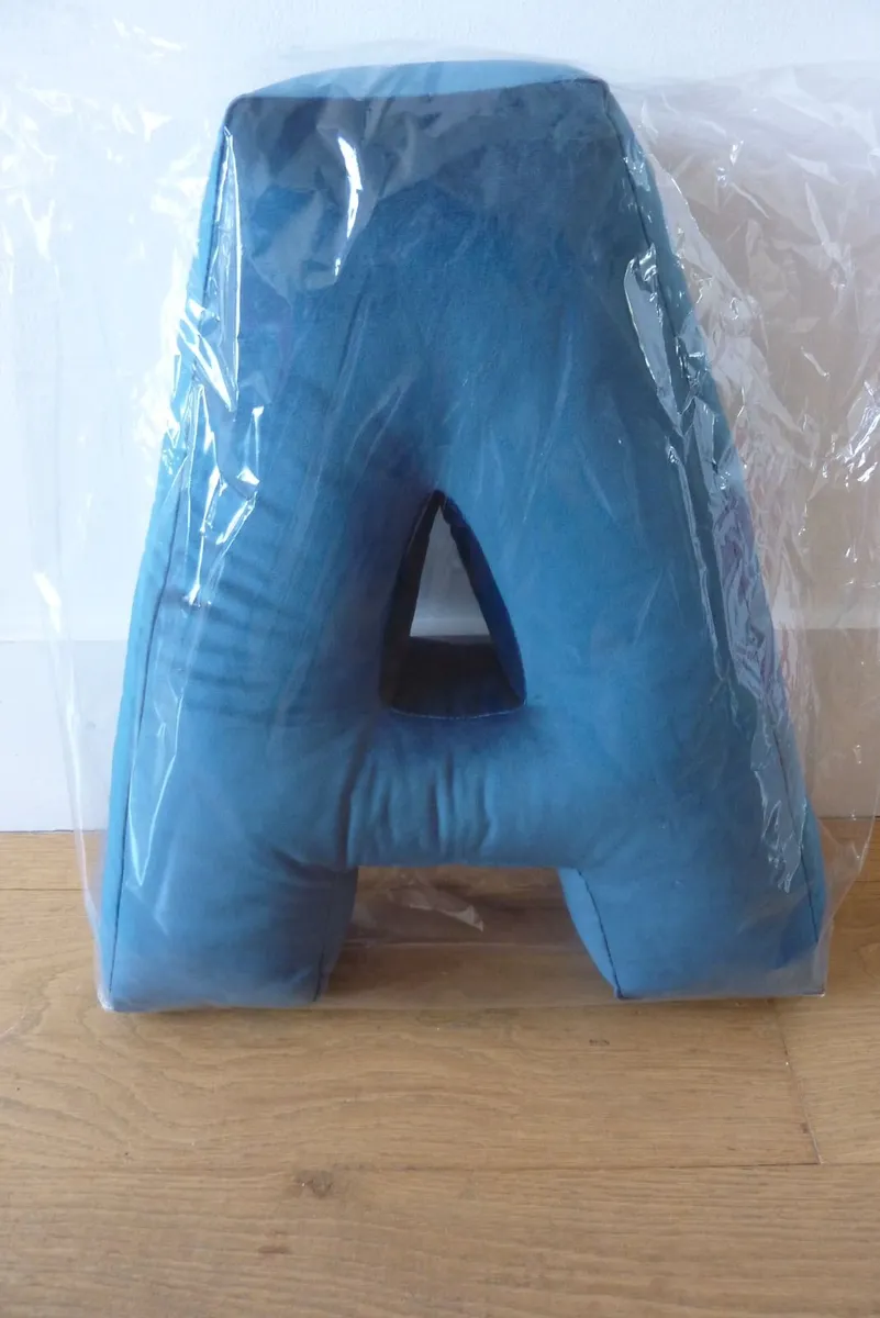 Velvet Letter cushion - Image 1