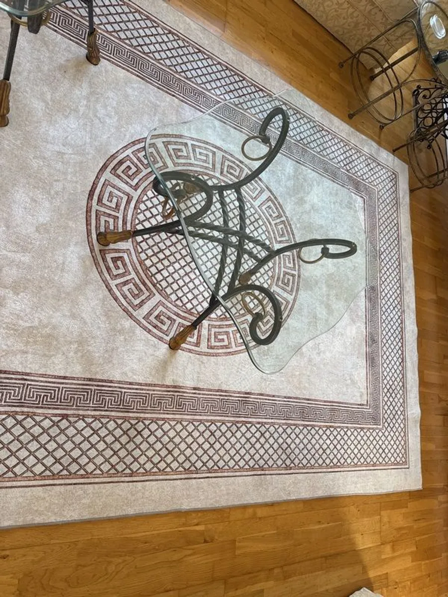 A matching pair of glass tables - Image 3