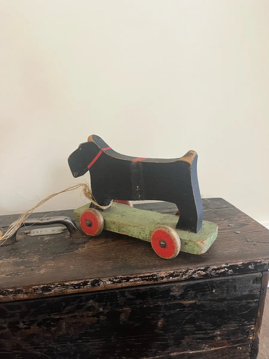 Antique Scratch Built Toy Black Terrier - Image 3