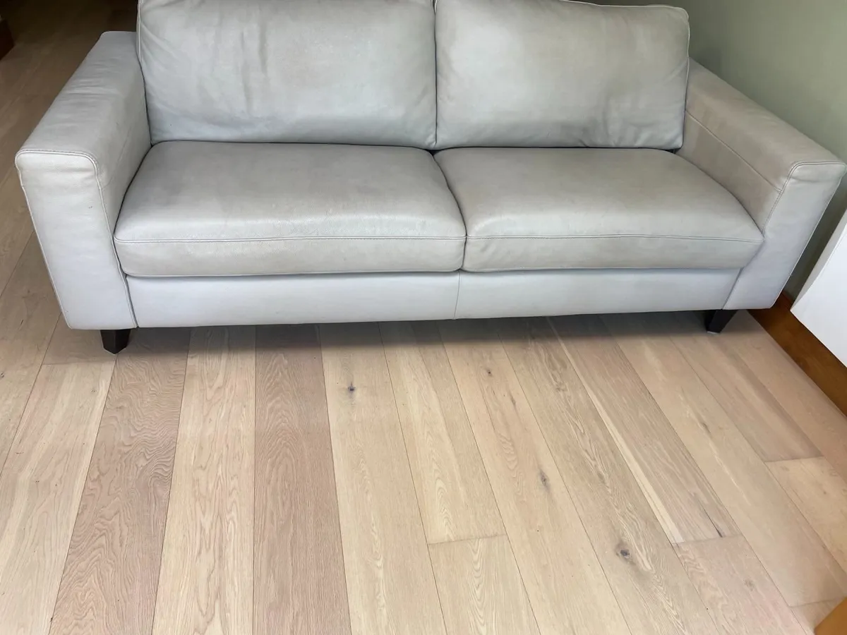 Natuzzi Italian leather couch - Image 2