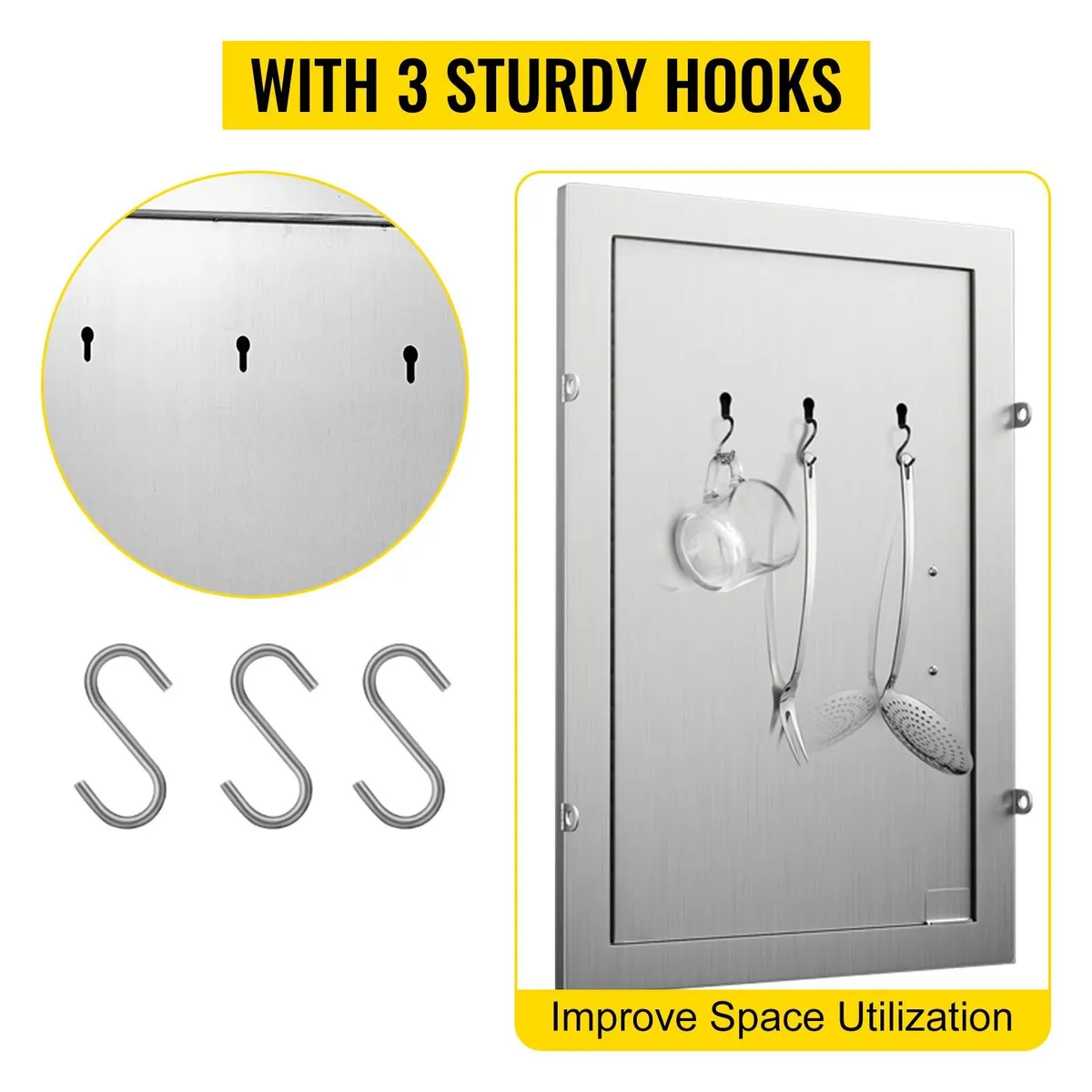 Stainless Steel BBQ Access Door – 14×20 Inch - Image 4