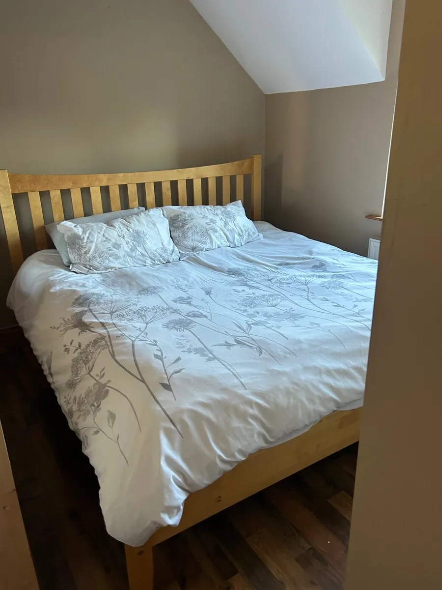 6ft Superking bed frame and mattress - Image 1