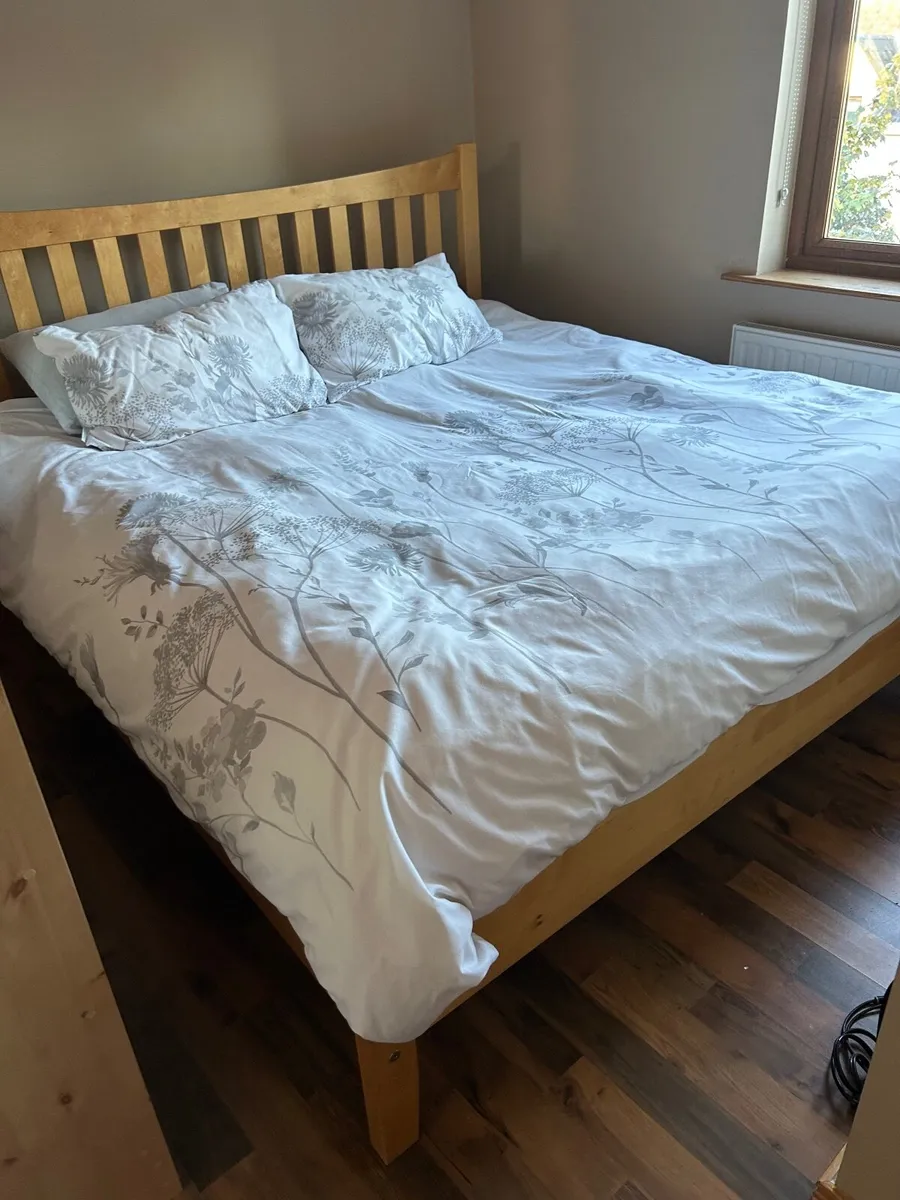 6ft Superking bed frame and mattress - Image 2