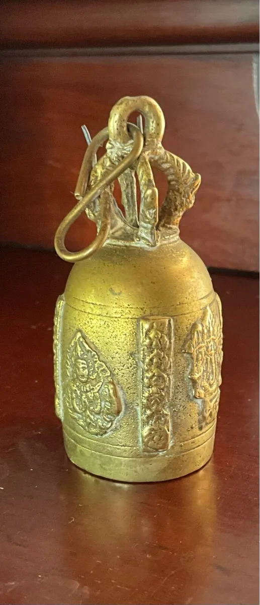 Rare Vintage Brass Cow Bell - Image 1