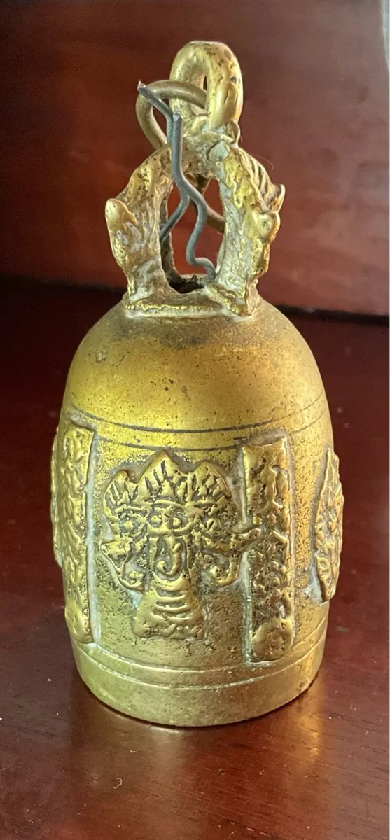 Rare Vintage Brass Cow Bell - Image 3