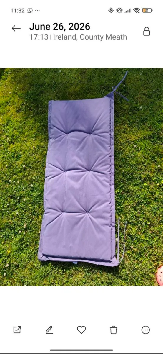 Garden cushion