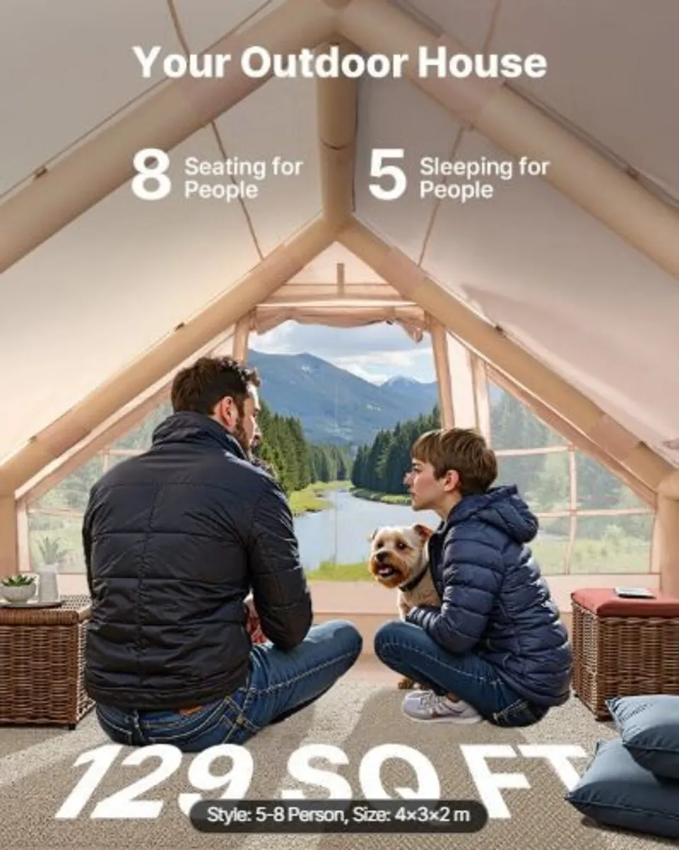 Inflatable Tents for Camping, 5-8 Person - Image 2