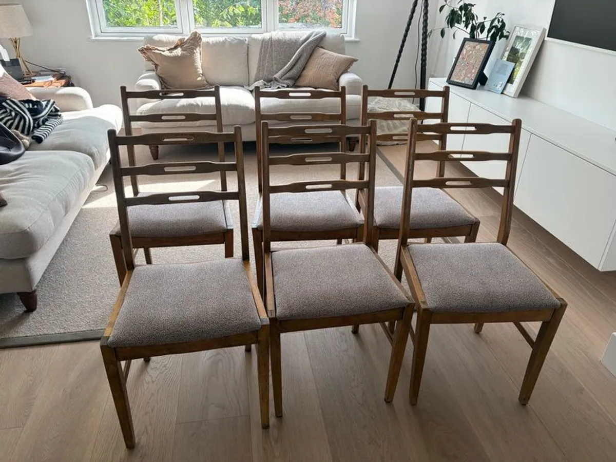 Solid wood dining chairs - Image 1