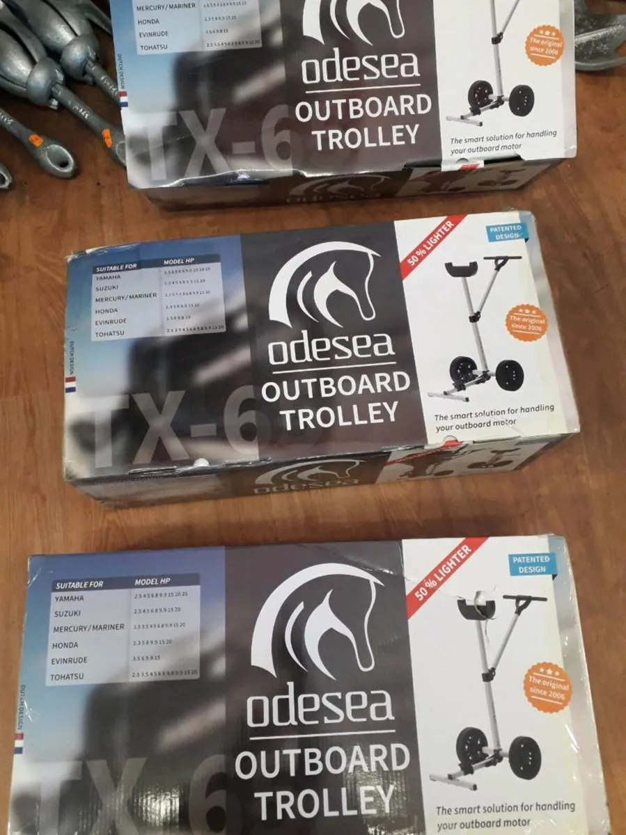 New, unused, ODESEA TX-65 Outboard Trollies - Image 4