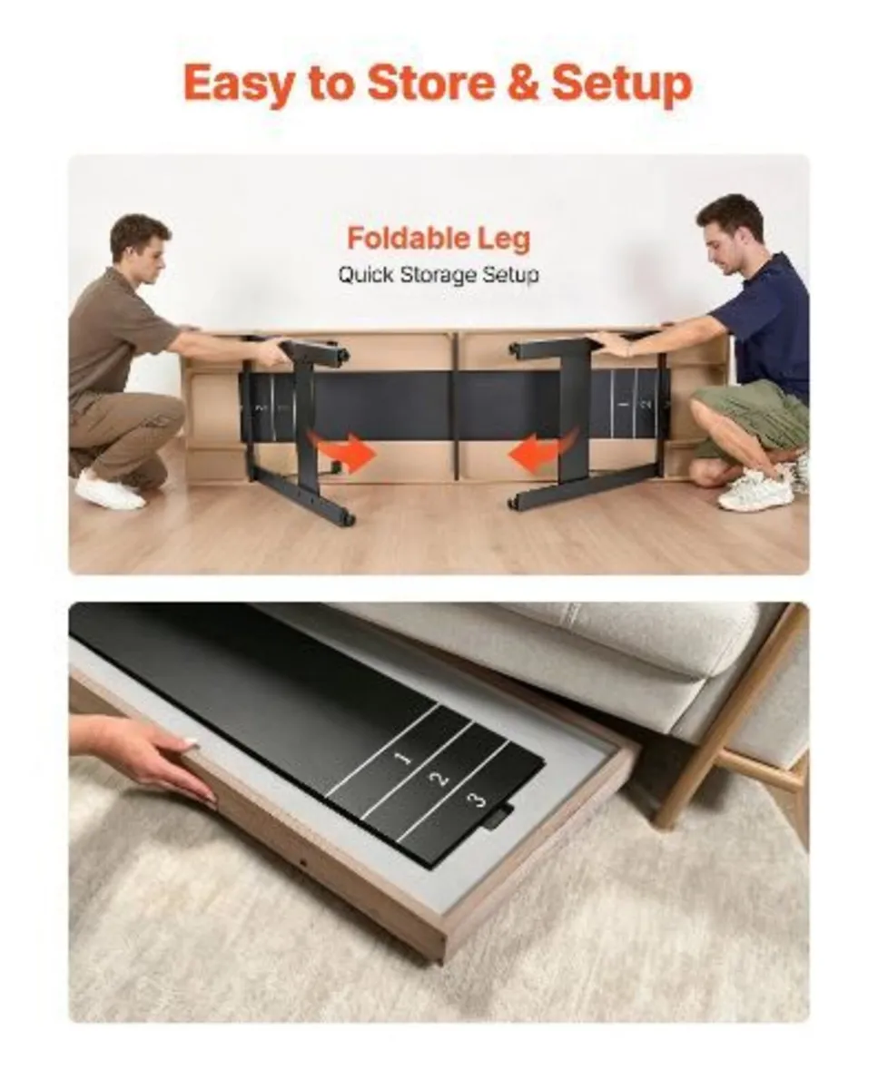 2.1m Shuffleboard Table, 2 in 1 - Image 4
