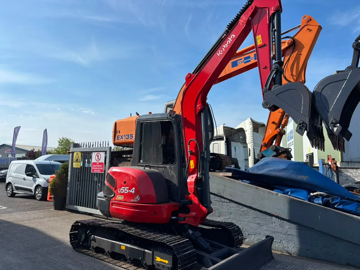 For Sale: Kubota U55-4 Compact Excavators - Image 2