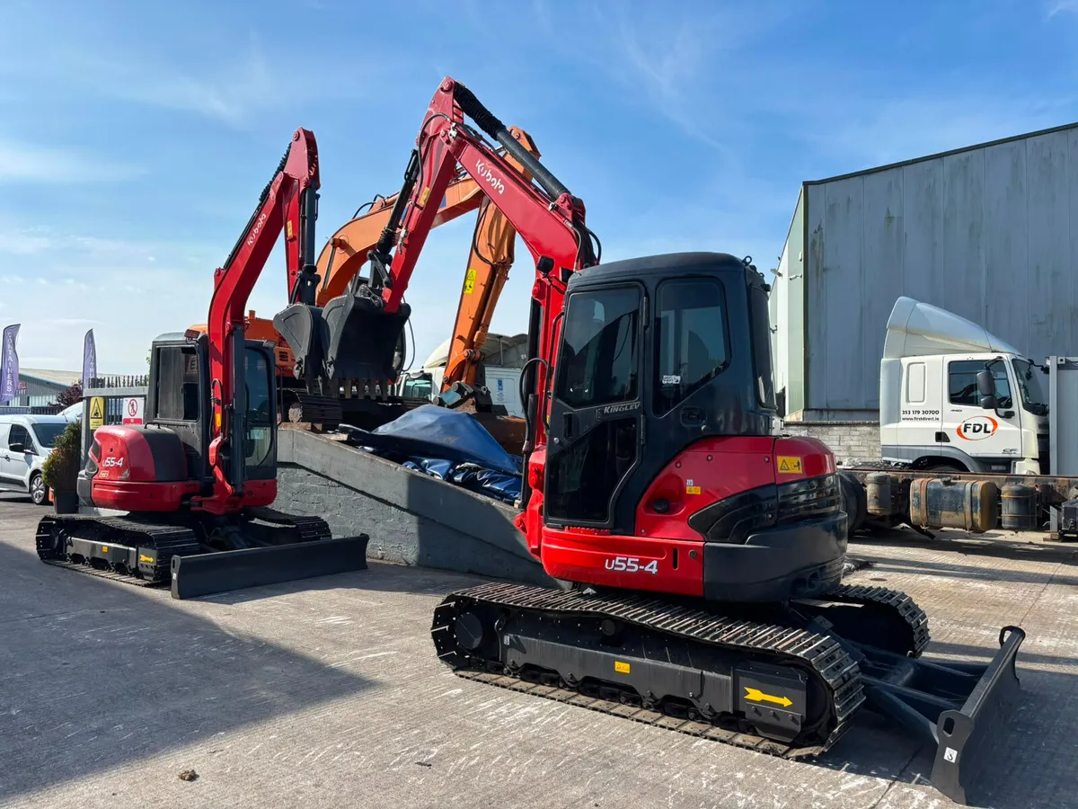 For Sale: Kubota U55-4 Compact Excavators - Image 1