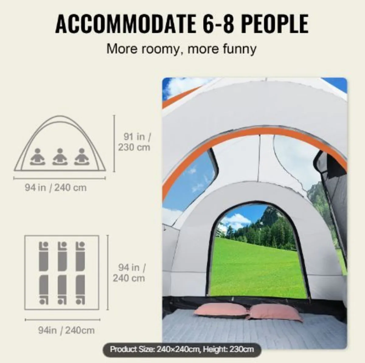 SUV Camping Tent, 8'-8' SUV Tent - Image 3