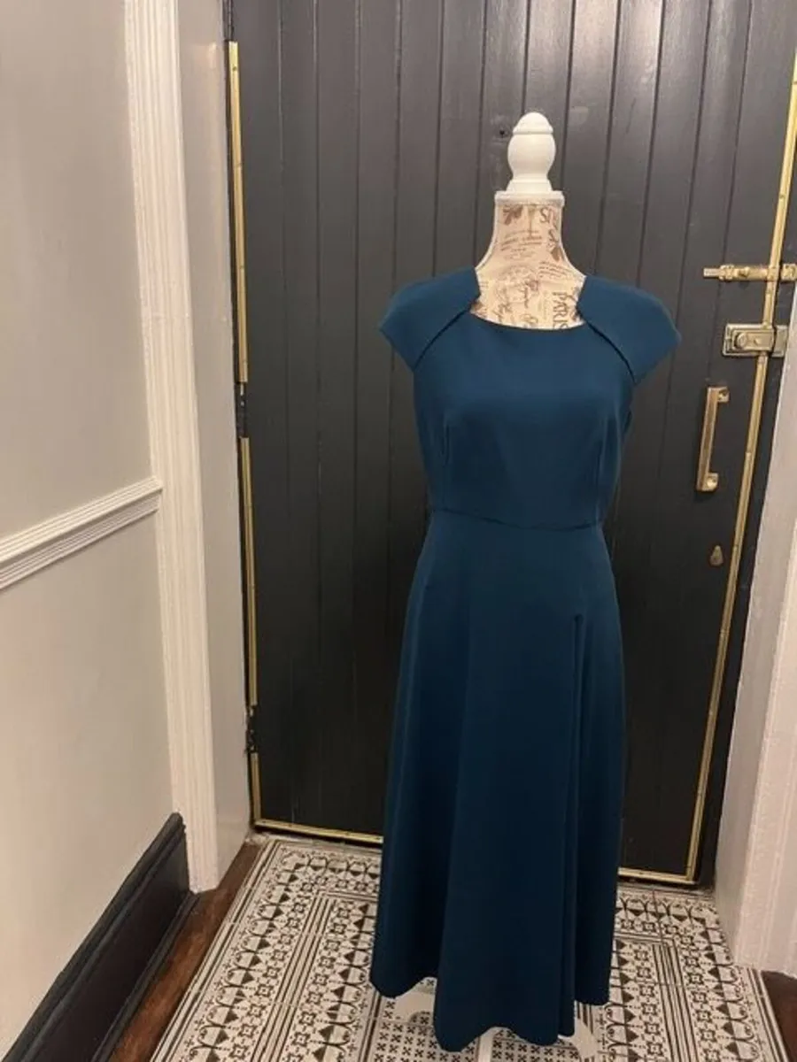 L.K. Bennett London Dr Elize Evergreen Midi Dress - Image 1