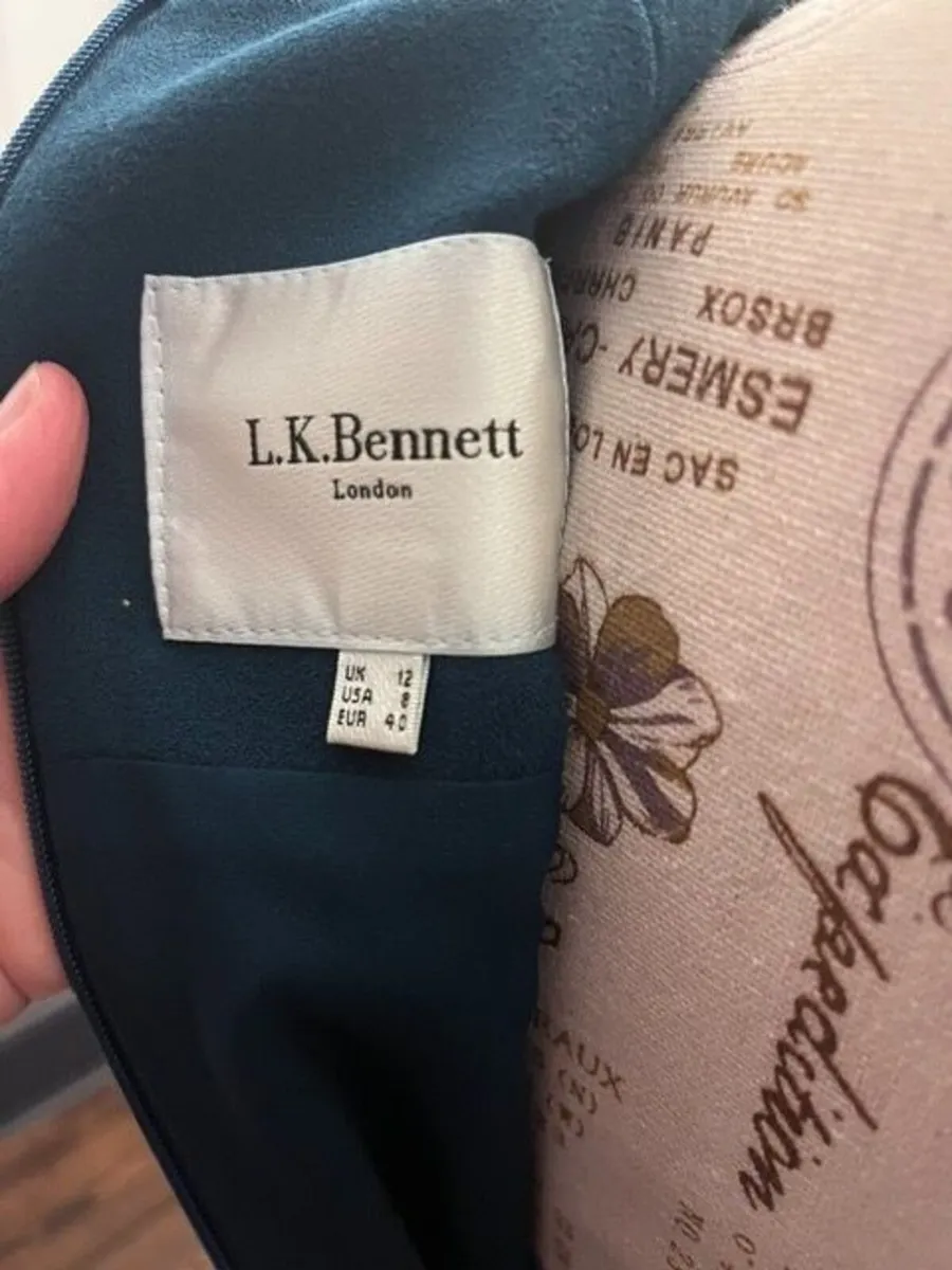 L.K. Bennett London Dr Elize Evergreen Midi Dress - Image 4