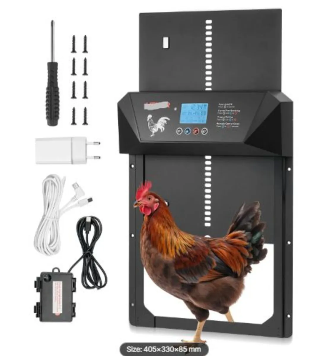 Automatic Chicken Coop Door, DC & Battery Powered - Image 1