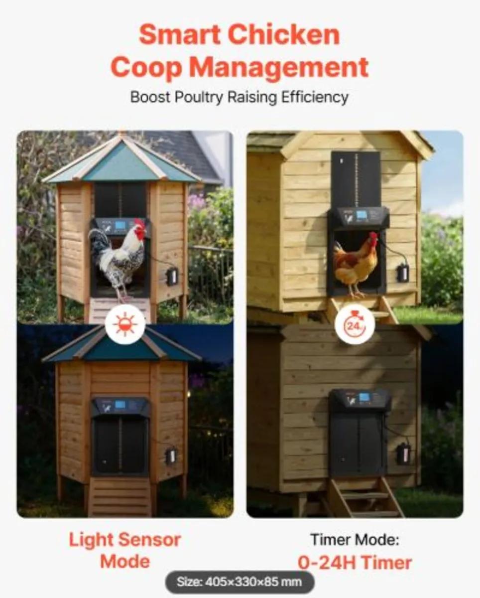 Automatic Chicken Coop Door, DC & Battery Powered - Image 3