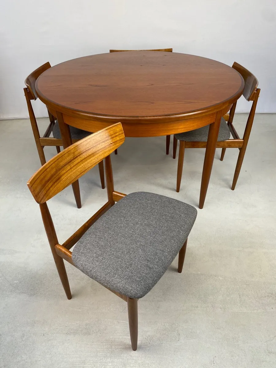 Mid Century G Plan Dining Table & Chairs - Image 4