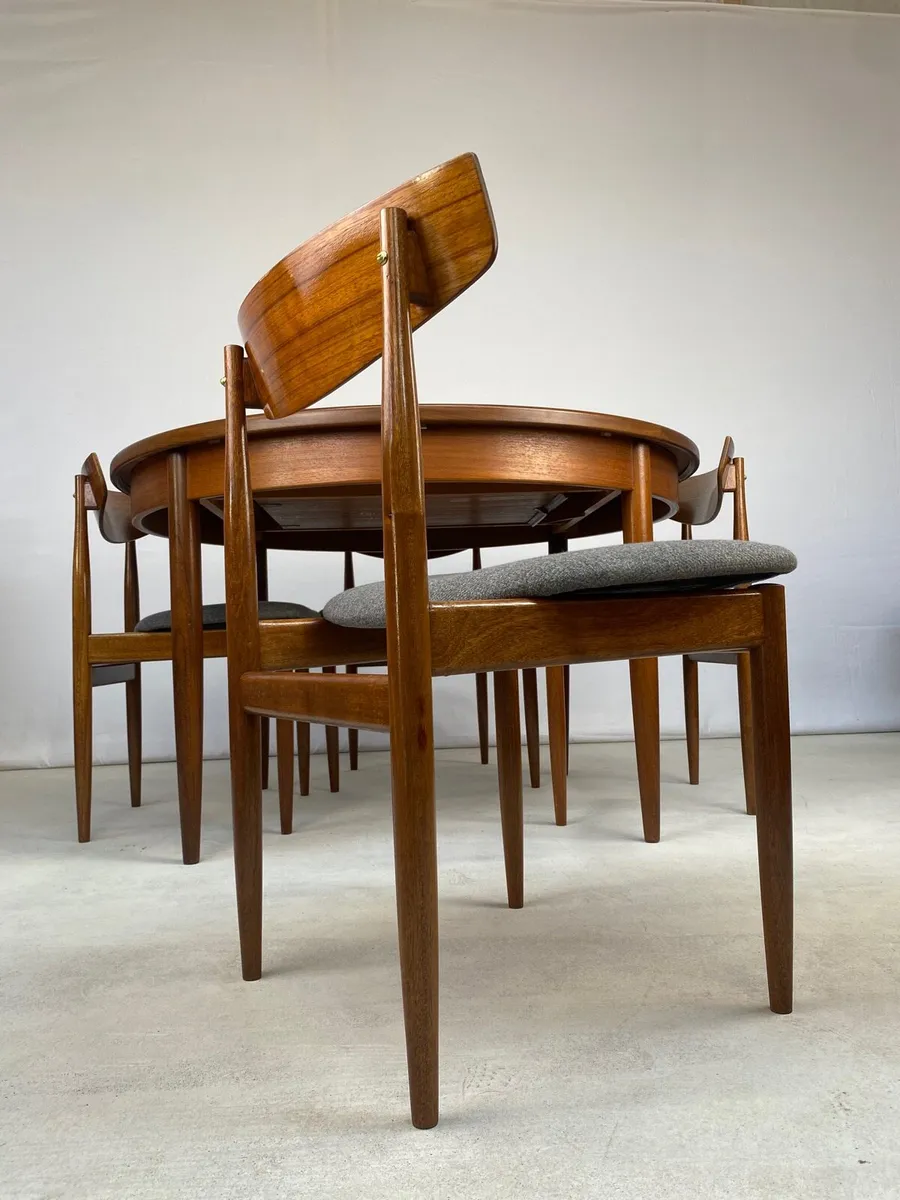 Mid Century G Plan Dining Table & Chairs - Image 3