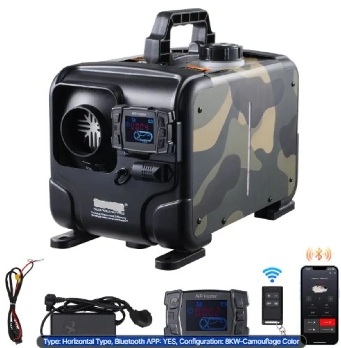 5-8KW Diesel Heater, 12V/24V All in One Diesel Air - Image 1