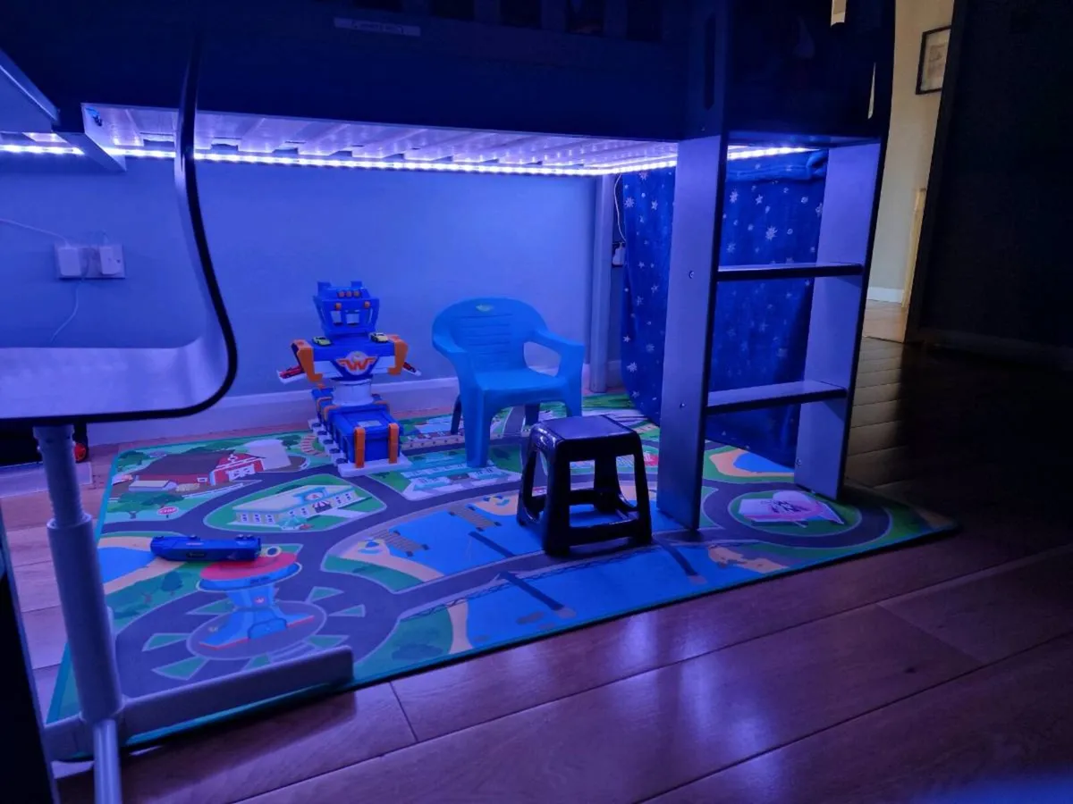 Kids bed with Table and cabinet - Image 3