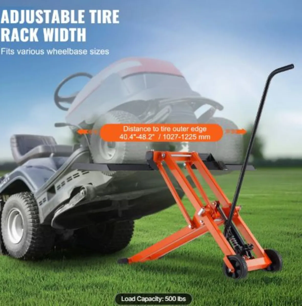 Lawn Mower Lift with Hydraulic Jack,500 Lbs Weigh - Image 3