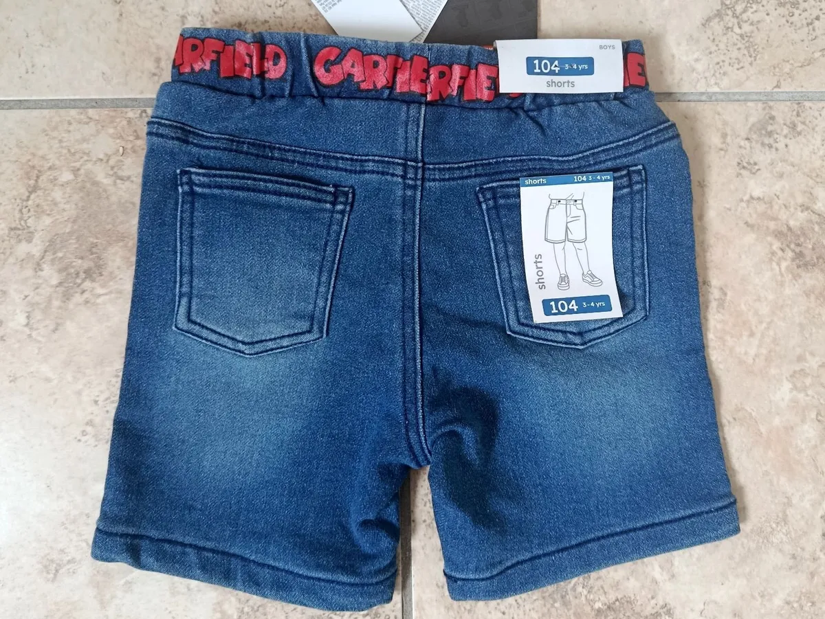 Garfield Boys Jeans Shorts Blue 3-4 Years 104 cm - Image 2