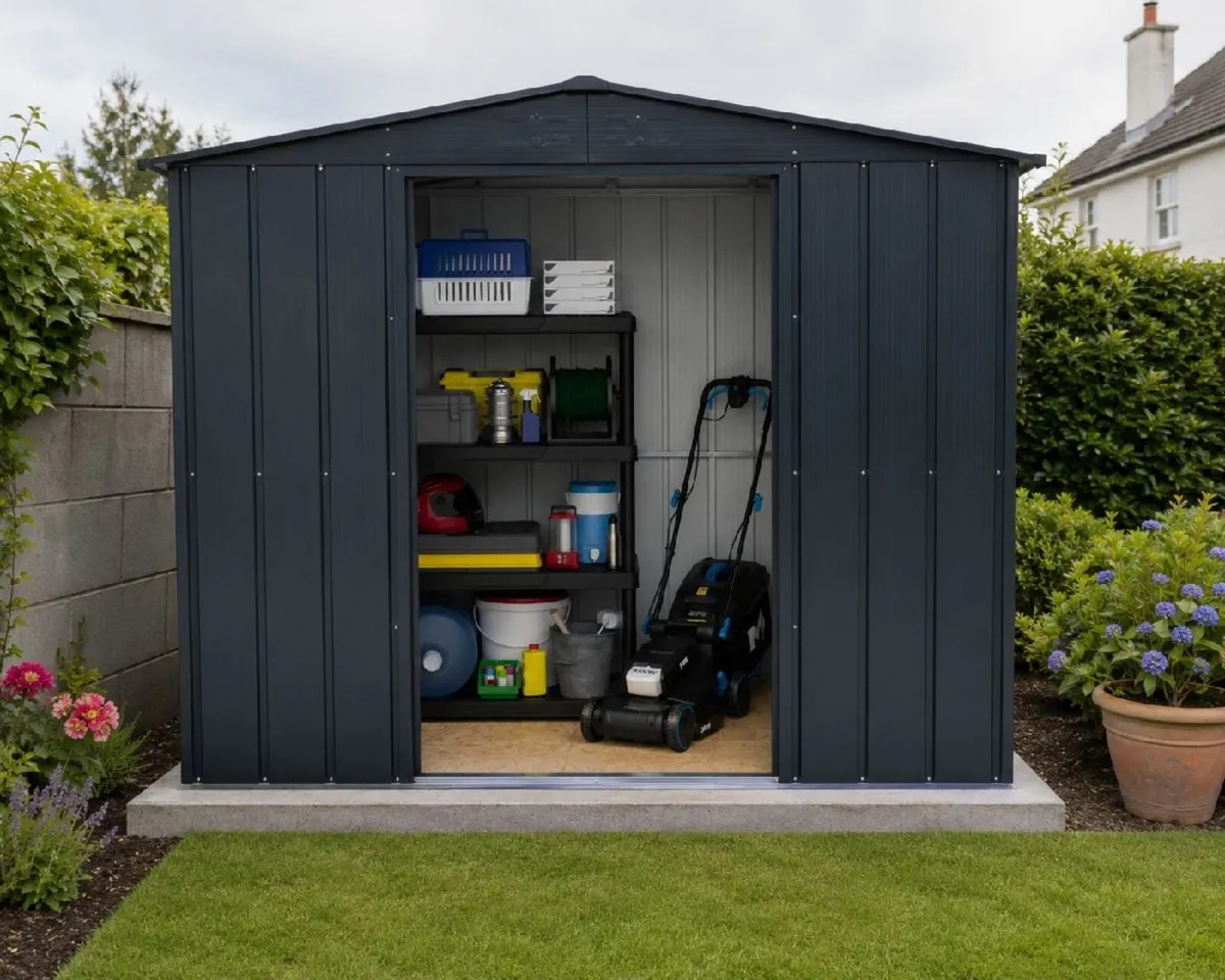 8×6 TOP Titan Steel Garden Shed Delivery Included - Image 1