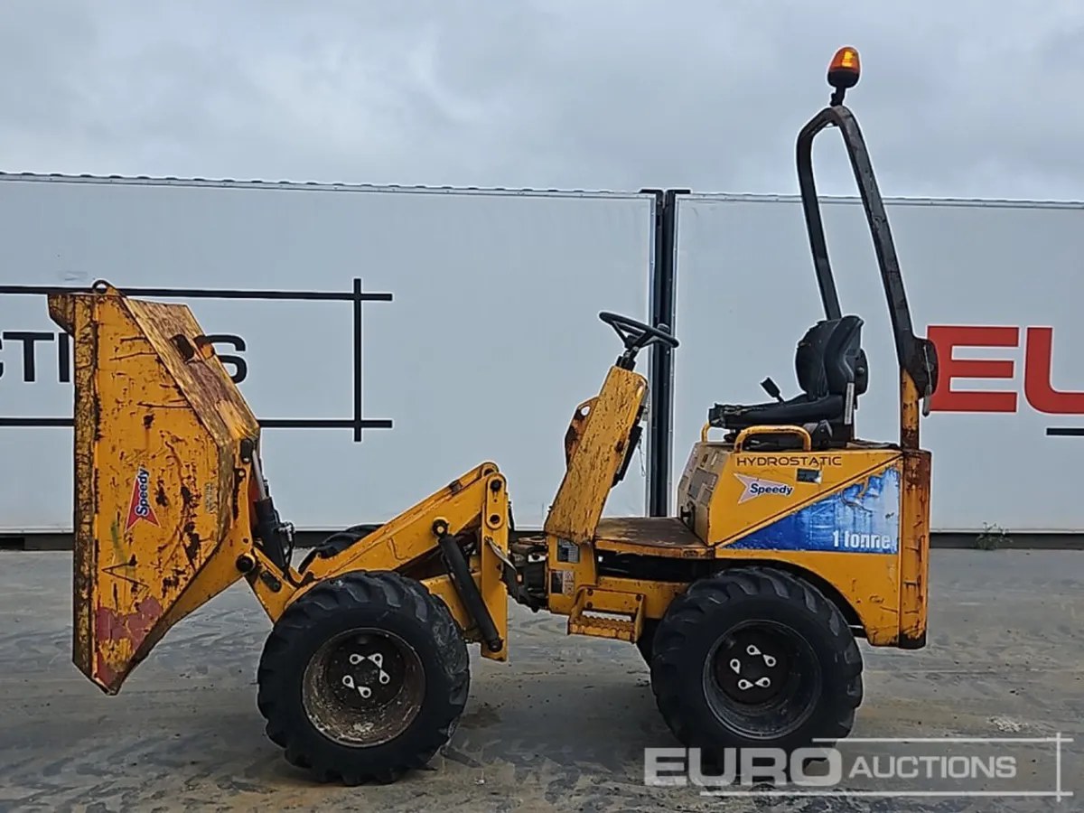 2007 Thwaites 1 Ton High Tip Dumper, Roll Bar - Image 2