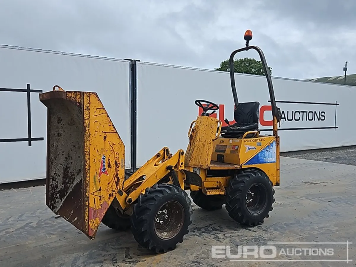 2007 Thwaites 1 Ton High Tip Dumper, Roll Bar - Image 1