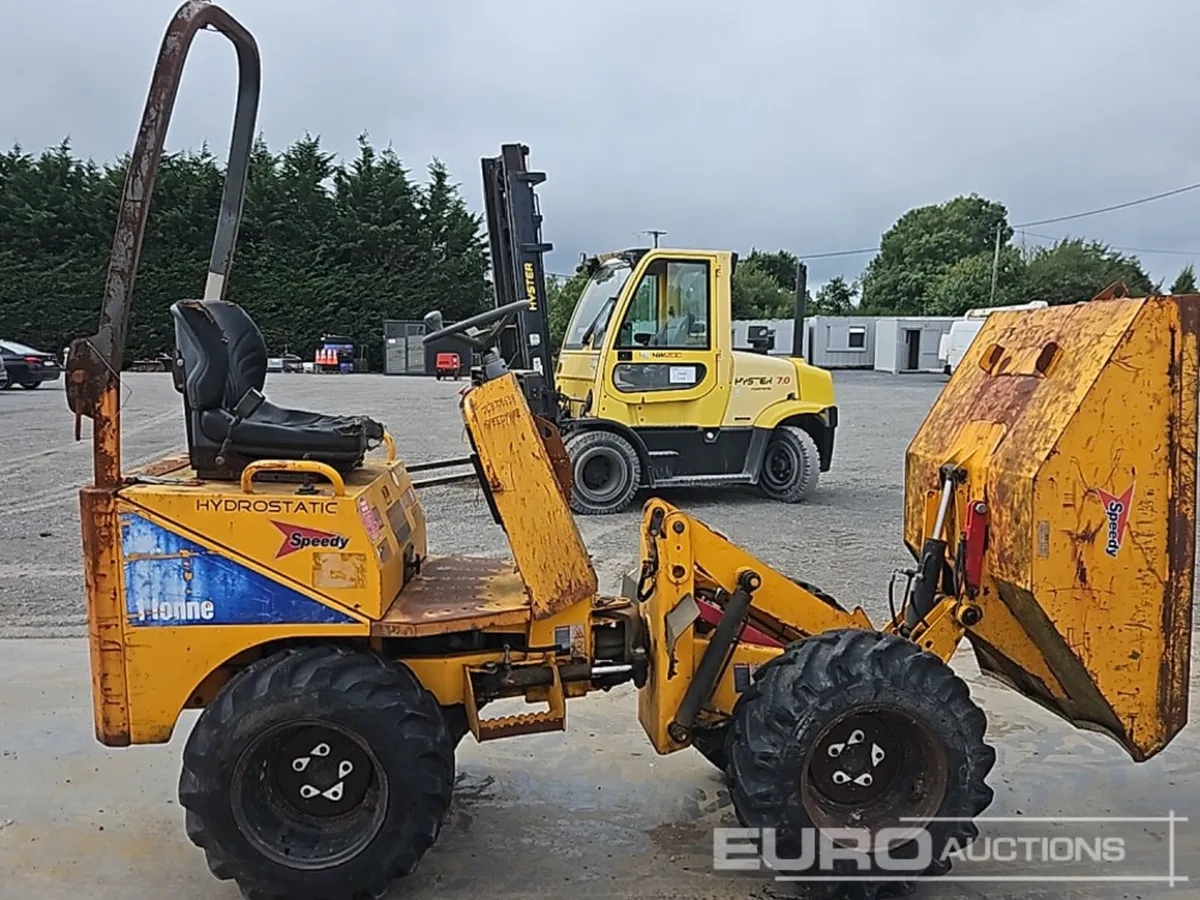 2007 Thwaites 1 Ton High Tip Dumper, Roll Bar - Image 4